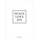 Black Peace Love Joy Gold Foil Holiday Photo Cards Image 3 of 6